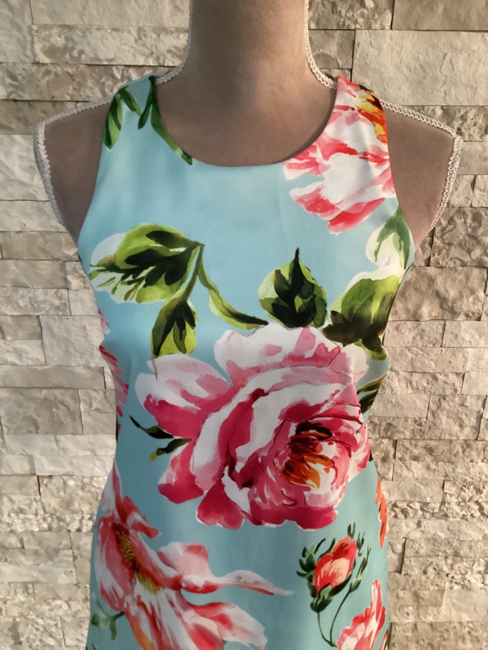 Laundry by Shelli Segal Women's Sleeveless Floral Pom Pom Dress - Picture 5 of 13